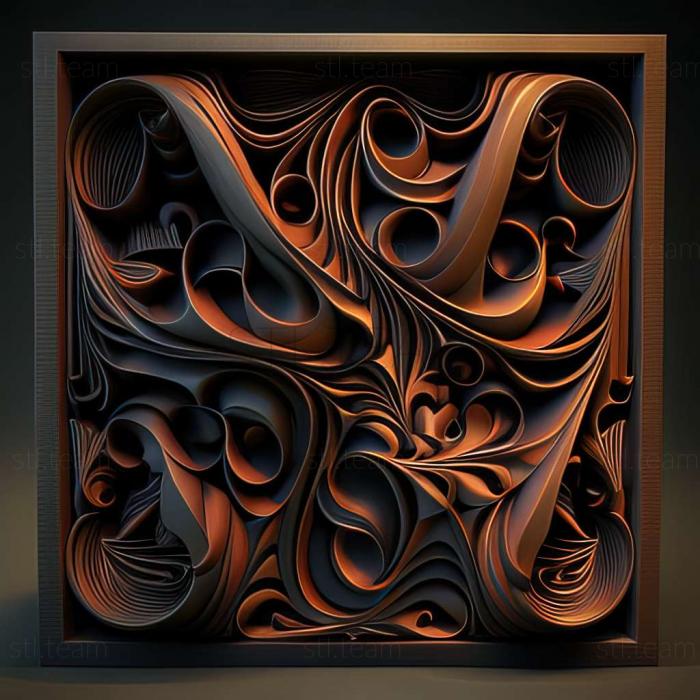 3D model abstract art (STL)